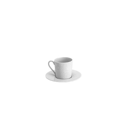 JG 6 XÍCARAS P/CAFÉ C/PIRES DE PORCELANA