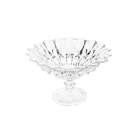 FRUTEIRA DE CRISTAL ECOLÓGICO C/PÉ FORTUNE 33,5X21CM
