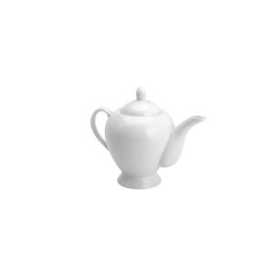 BULE DE CERÂMICA P/CHÁ LISO BRANCO 24X14X20cm 1,1l