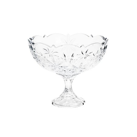 FRUTEIRA C/PÉ DE CRISTAL ECOLÓGICO PERSEUS 22CM