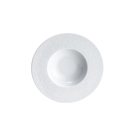 JG 6 PRATOS FUNDO DE PORCELANA LIMOGES ZEN FLEUR DES NEIGES
