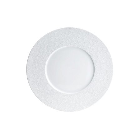 JG 6 PRATOS RASOS DE PORCELANA LIMOGES ZEN FLEUR DES NEIGES