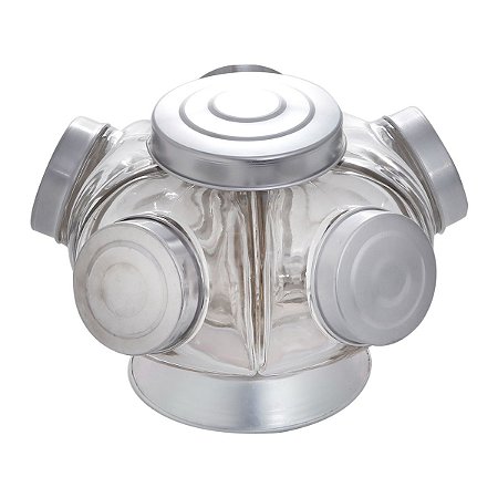 BALEIRO DE VIDRO C/ BASE GIRATORIA 30X16cm