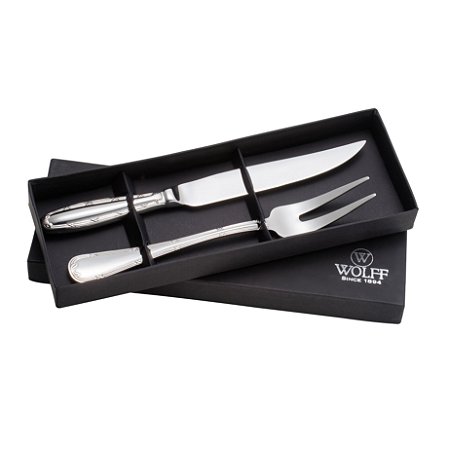JG 2PC GARFO E FACA TRINCHANTE DE AÇO INOX CROISÉ