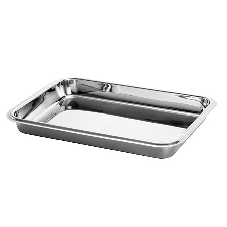 TRAVESSA DE AÇO INOX 38X27CM