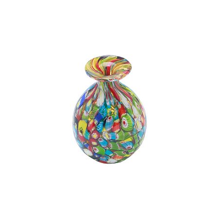 VASO FURTACOR DE VIDRO TIPO MURANO 11,5X5,5X14,5CM
