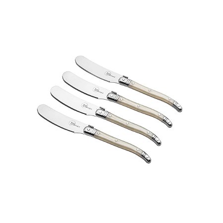 JG 4 ESPÁTULAS DE AÇO INOX CHEESPECIAL 16CM