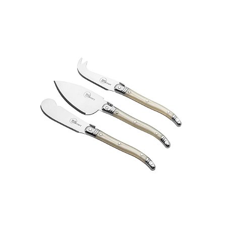 CJ 3 PÇ P/QUEIJO DE AÇO INOX CHEESPECIAL