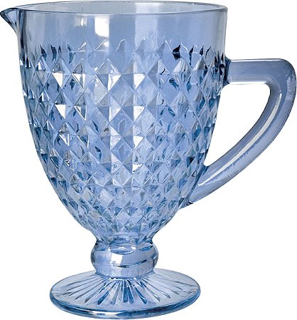 JARRA DE VIDRO ROMAN AZUL 1l