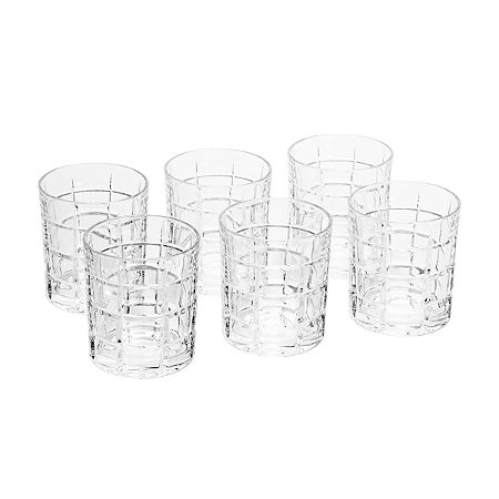 CJ 6 COPOS P/WHISKY DE CRISTAL ECOLÓGICO TIMES SQUARE 310ML