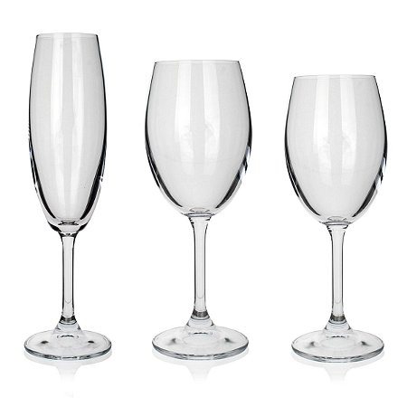 CJ 18 TAÇAS DE CRISTAL ECOLÓGICO LEONA