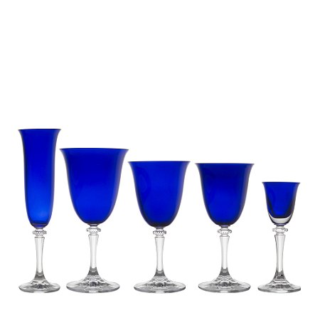 CJ 30 TAÇAS DE CRISTAL ECOLÓGICO KLEOPATRA AZUL