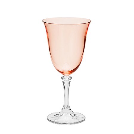 CJ 6 TAÇAS ÁGUA CRISTAL ECOLÓGICO KLEOPATRA ROSE QUART 360ML