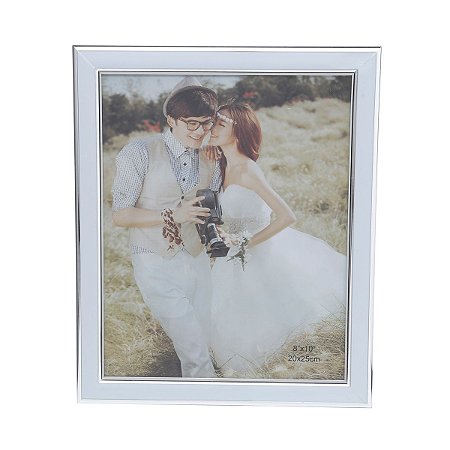 PORTA RETRATO PLASTICO WHITE 15 X 20 CM