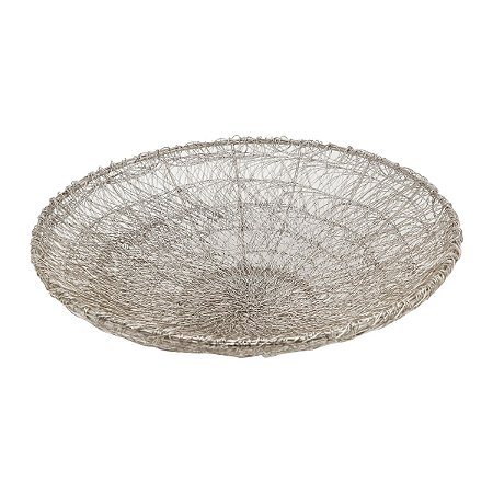 CENTRO DE MESA DE AÇO INOX CLIPS 46 CM
