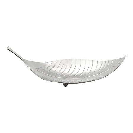 CENTRO DE MESA DE FERRO FOLHA 76X28,5X25CM