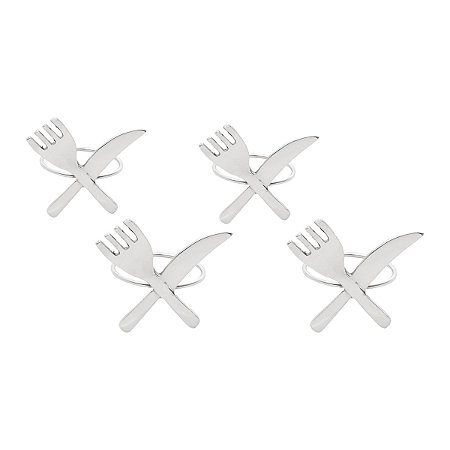 JG 4 ANÉIS P/GUARDANAPOS DE FERRO FUNDIDO 6CM