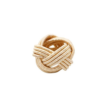 CJ 4 ANÉIS P/GUARDANAPO DE TECIDO ALLY DOURADO 6X4CM