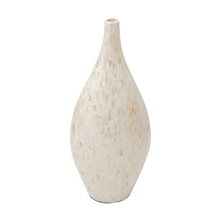 VASO OVALADO WHITE MOP 28X22X64CM