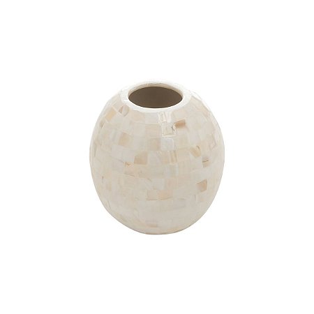 VASO OVAL WHITE MOP 10X10X11CM