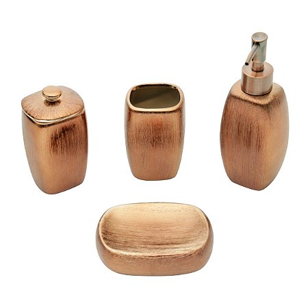 CJ 4PC P/BANHEIRO DE CERÂMICA LUX COOPER