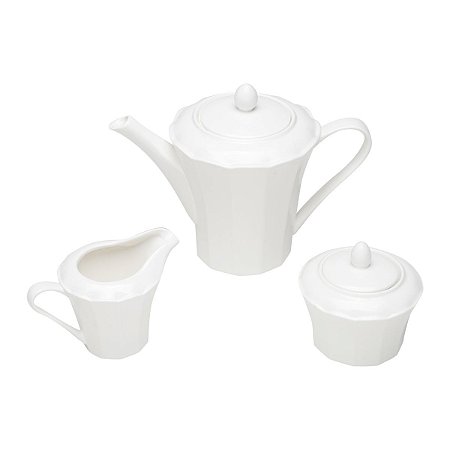 JG 3PC P/CAFÉ DE PORCELANA DURABLE PORCELAIN SQUARE