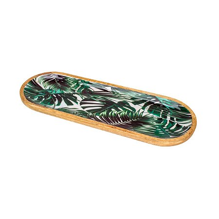 TRAVESSA DE MADEIRA LEAFAGE 51X18X2,5cm