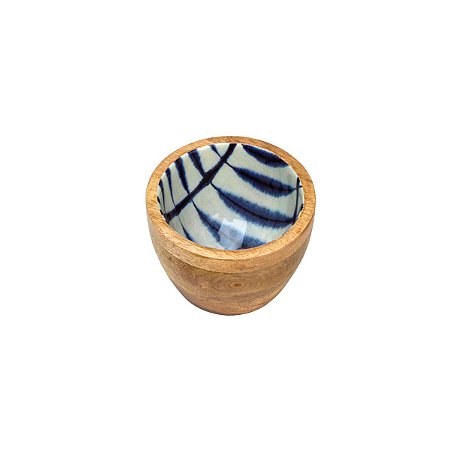 BOWL DE MADEIRA BLUE 10X7 CM
