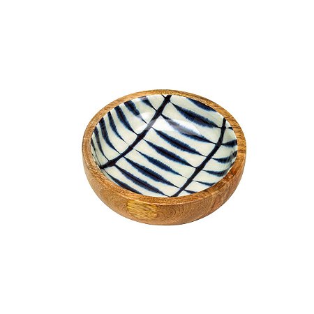 BOWL DE MADEIRA BLUE 12,5X3,5cm