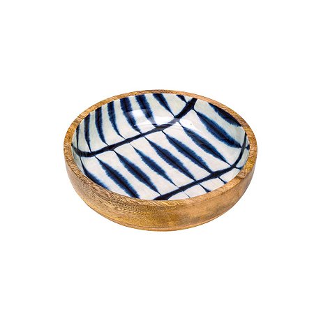 BOWL DE MADEIRA BLUE 20X5cm