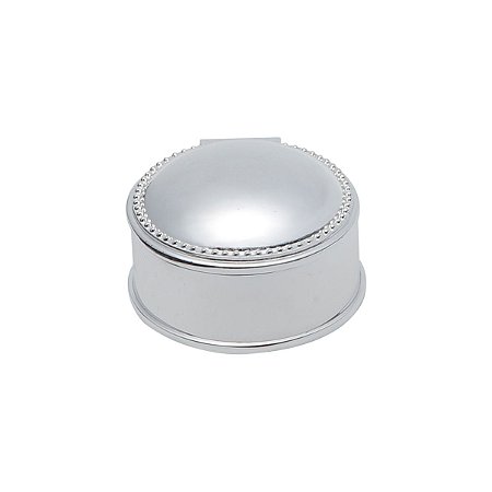 PORTA JÓIAS DE ZAMAC PRATEADO 6CM