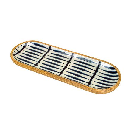 TRAVESSA DE MADEIRA BLUE 51X18X2,5cm