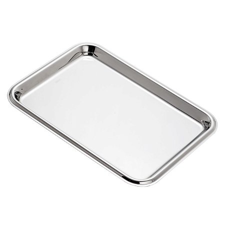 BANDEJA DE AÇO INOX 31,5X23CM