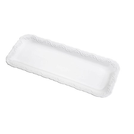 TRAVESSA PORCELANA RETANGULAR ALTO RELEVO 36,5X15,5X2,5 CM