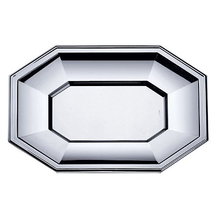 TRAVESSA DE AÇO INOX OCTOGONAL 45X30CM