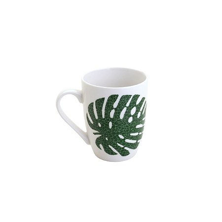 CANECA DE PORCELANA SUPER WHITE COSTELA DE ADÃO 330ml