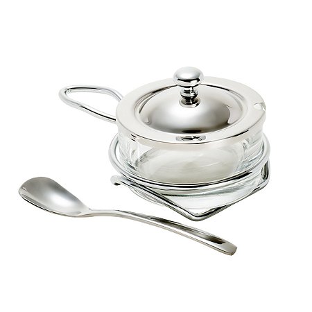 QUEIJEIRA DE AÇO INOX C/COLHER ITALY 10CM