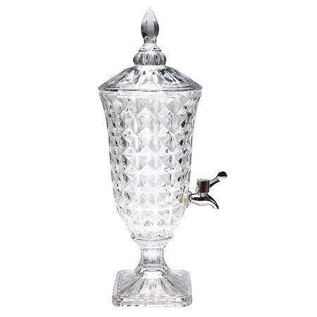 DISPENSER P/BEBIDA DE CRISTAL C/PÉ ADAMANT 2,2L
