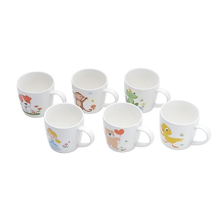 CANECA DE PORCELANA C/ADEREÇO 325ML