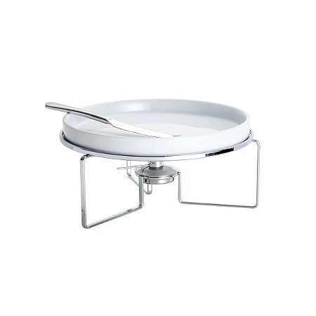 RECHAUD P/QUEIJO BRIE DE AÇO INOX C/FACA 27CM