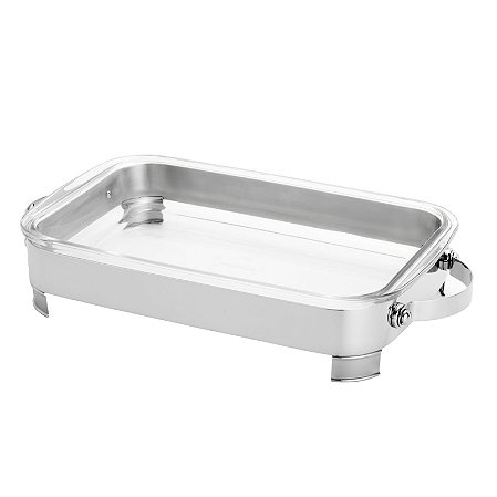 SUPORTE DE AÇO INOX C/REFRATÁRIO S/TAMPA MANHATTAN 37X23CM