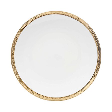 JG 6 PRATOS RASO DE PORCELANA DURABLE PORCELAIN PADDY 27CM