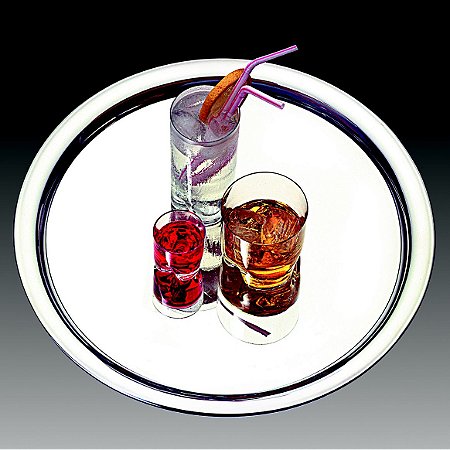 BANDEJA DE AÇO INOX GARÇOM 40CM