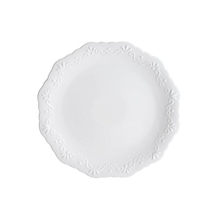PRATO DE PORCELANA DURABLE PORCELAIN ALTO RELEVO 33CM