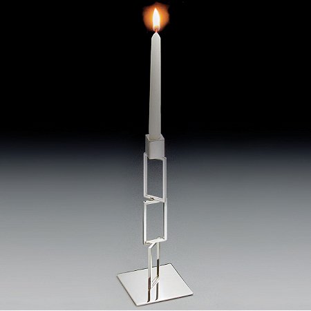 CASTIÇAL DE PRATA AREZZO 29CM