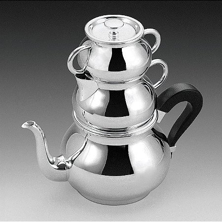 JG 3PC DE PRATA P/CAFÉ TETE-A-TETE