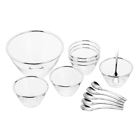 CJ 13PC P/SOBREMESA DE PRATA PLANET 23CM
