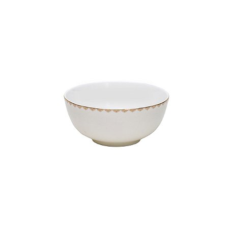 JG 6 BOWLS DE PORCELANA BONE CHINA MINSK PRATEADO 15CM