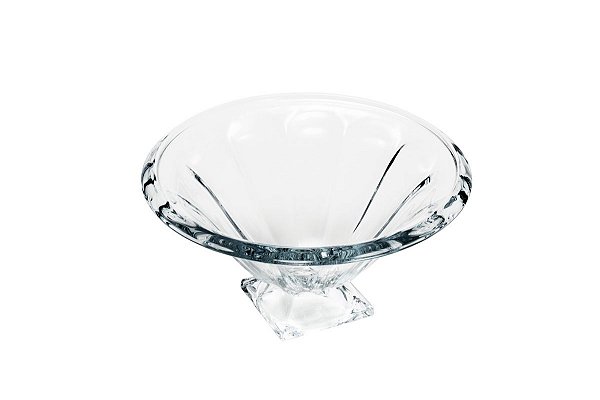 FRUTEIRA DE CRISTAL DE CHUMBO C/PÉ PANEL 37X19,5CM