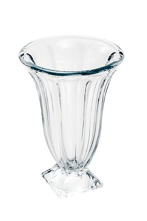 VASO DE CRISTAL DE CHUMBO C/PÉ PANEL 24,5X35CM